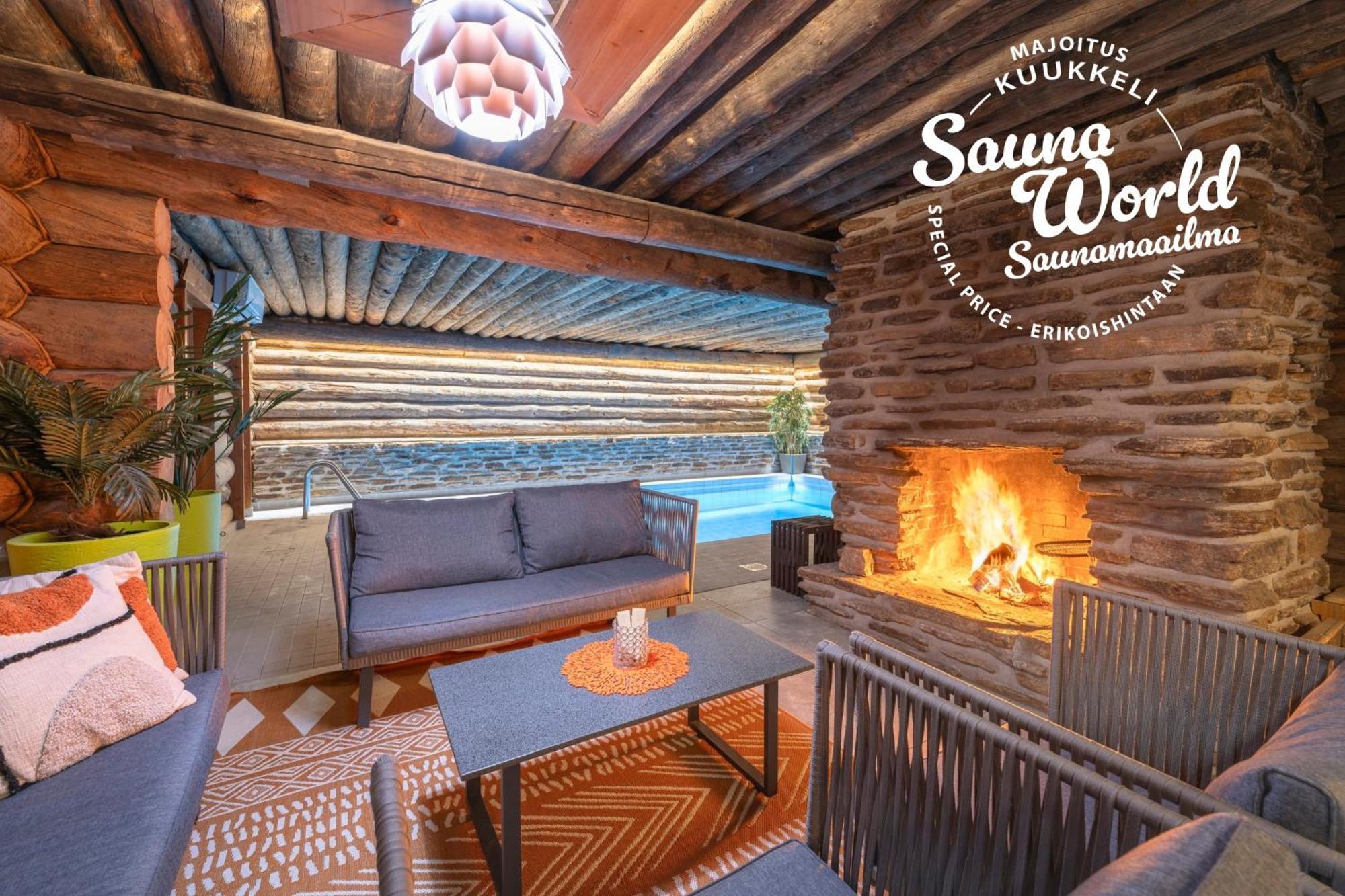 Kuukkeli Log Houses Teerenpesae - Premium Suite A48 Saariselkä Buitenkant foto