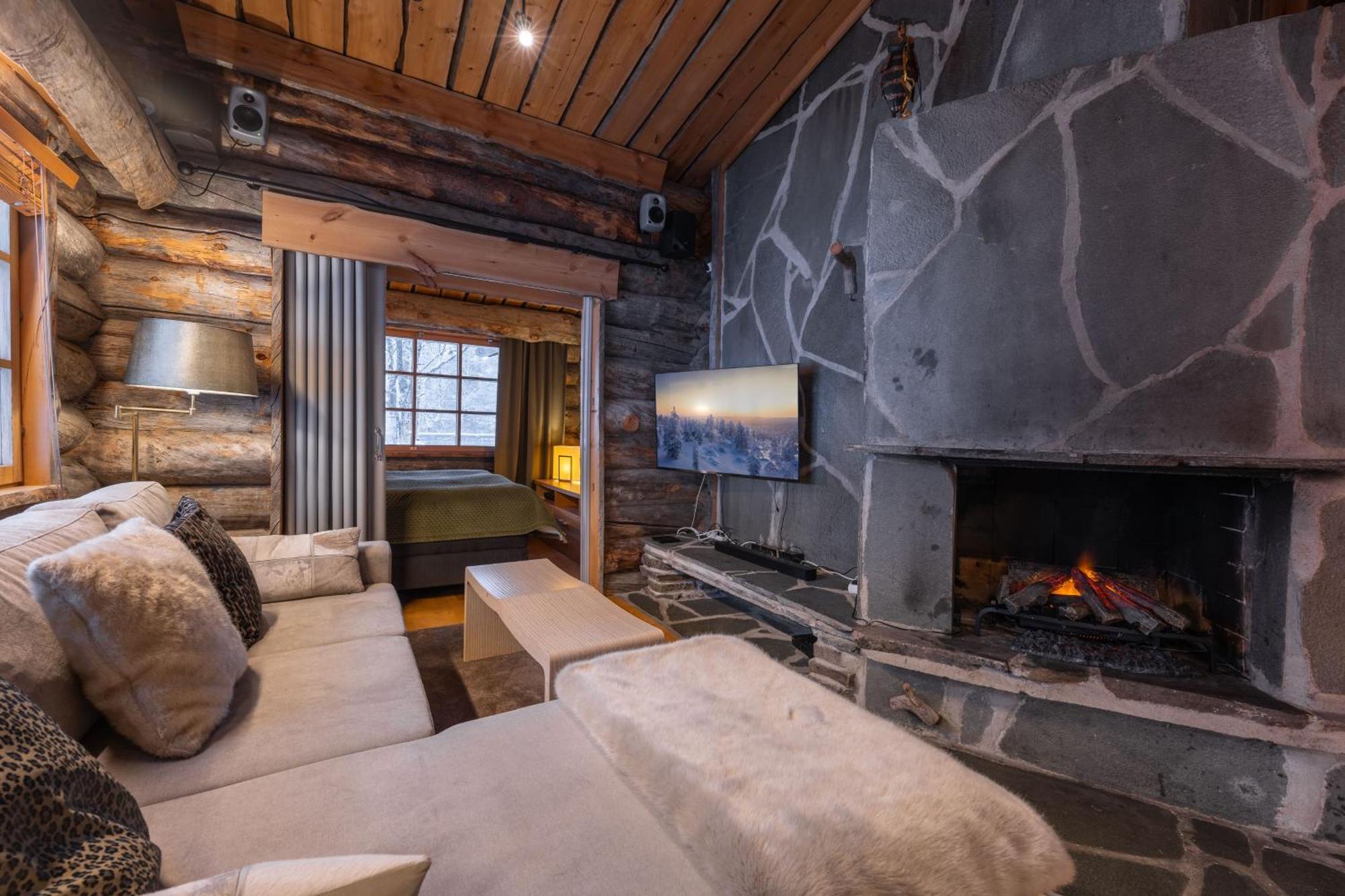 Kuukkeli Log Houses Teerenpesae - Premium Suite A48 Saariselkä Buitenkant foto